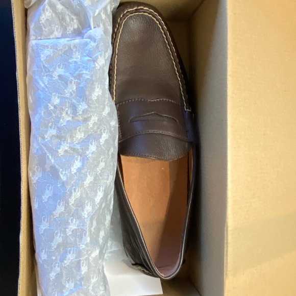 Brand new Ralph Lauren “Arkley Penney” driving shoe in tumbled brown leather - Picture 3 of 5